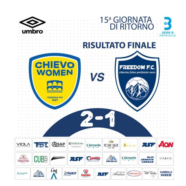 Campionato calcio femminile SERIE B: Freedom FC - Chievo Women
