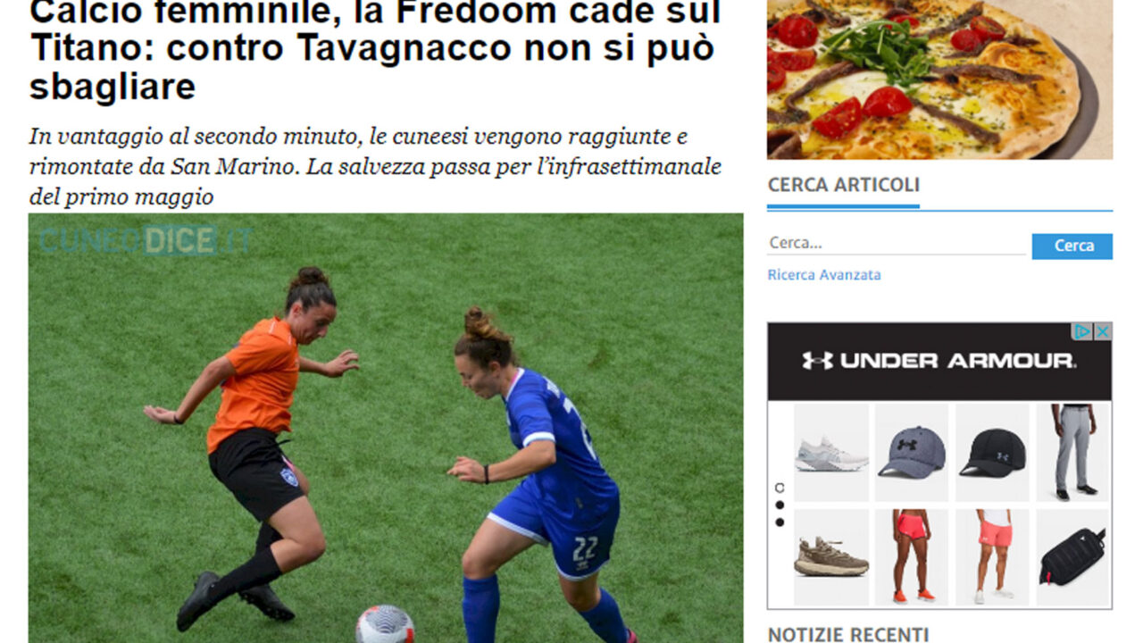 Calcio femminile Serie B: Freedom FC - Tavagnacco